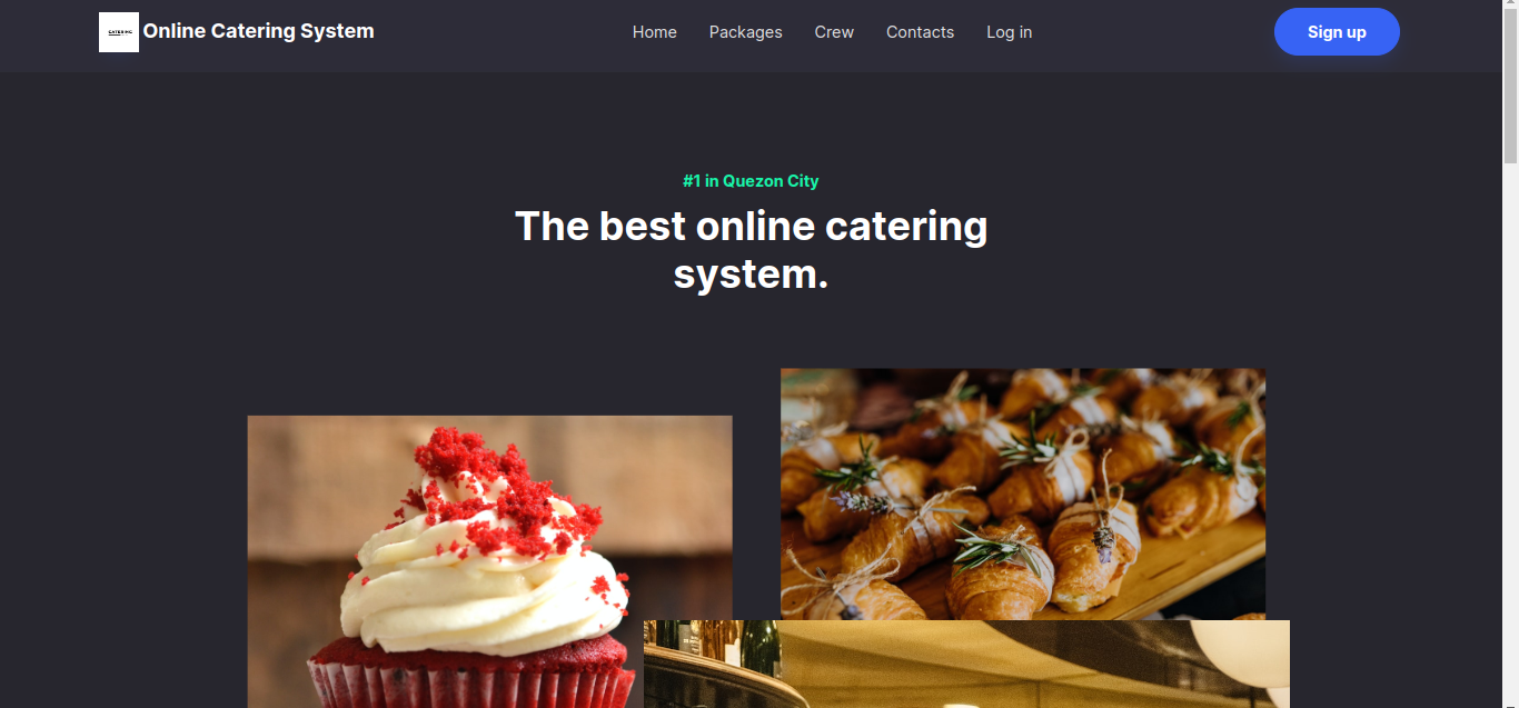 Online Catering System