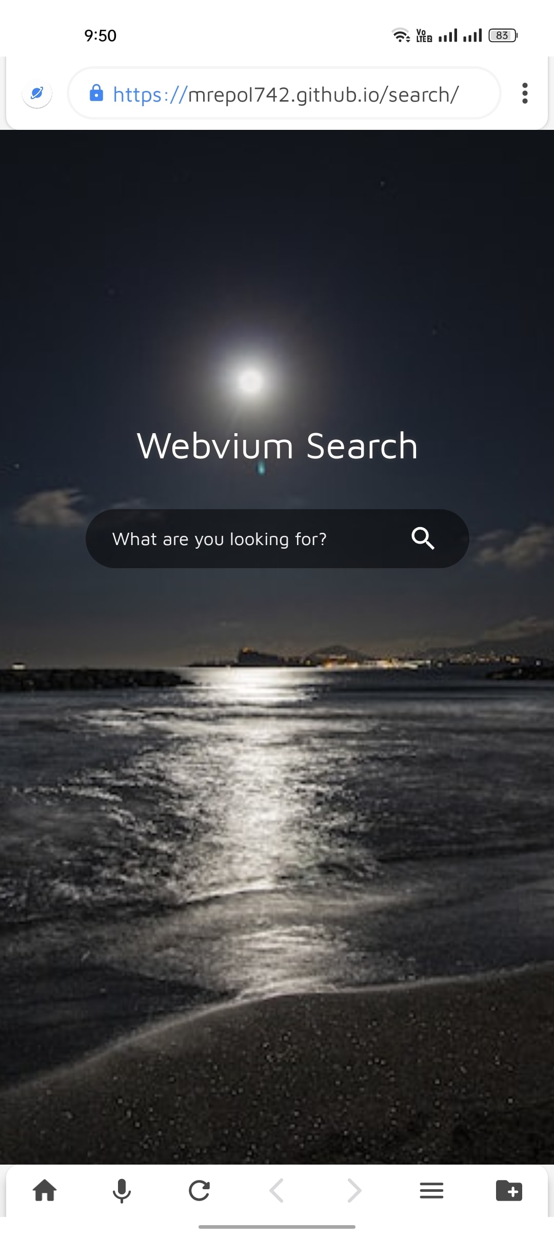 Webvium Dev App Screenshot