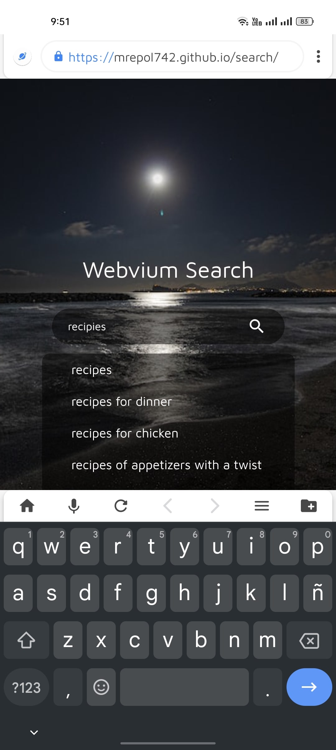 Webvium App Screenshot